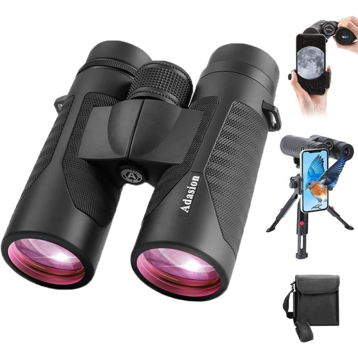 Binoculares 12x42 HD con Adaptador y Trípode
