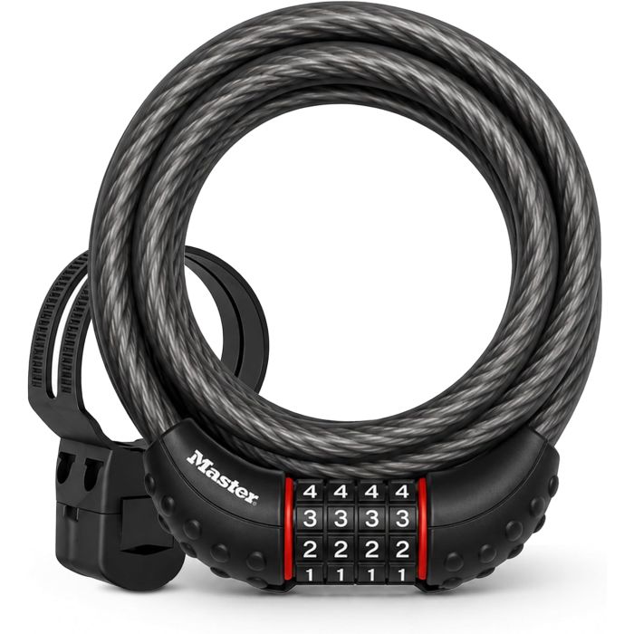 Candado de cable para bicicleta Master Lock de combinación