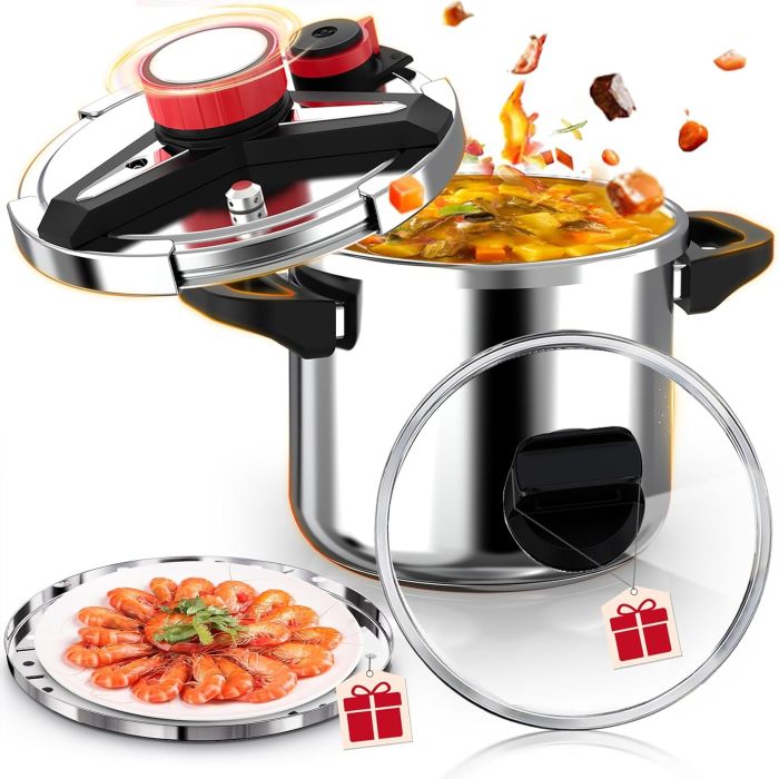 Olla A Presión Acero Inoxidable 5.7L RVGMBO