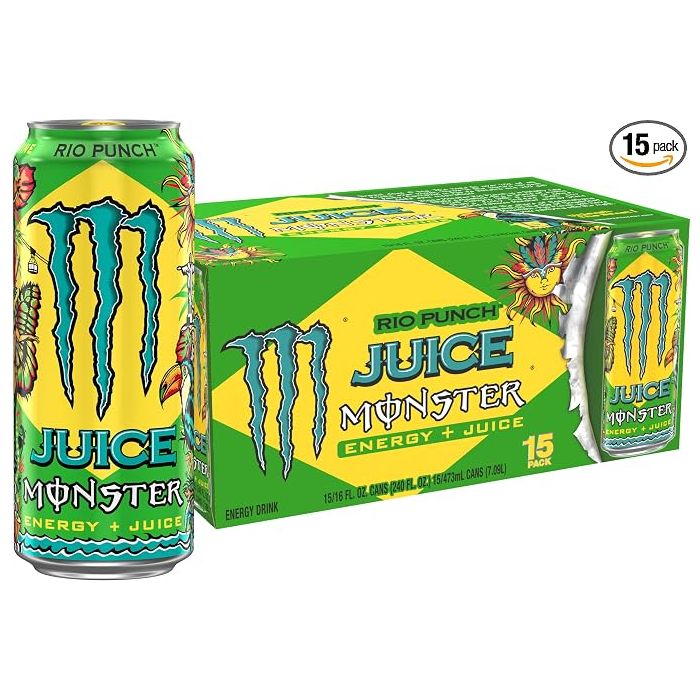 Monster Energy Juice Rio Punch, bebida energética, 16 oz (pa