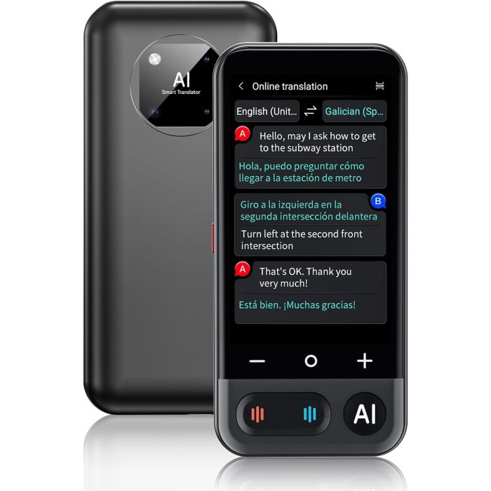 Dispositivo traductor de idiomas AI Z16, 150 idiomas, chat GPT