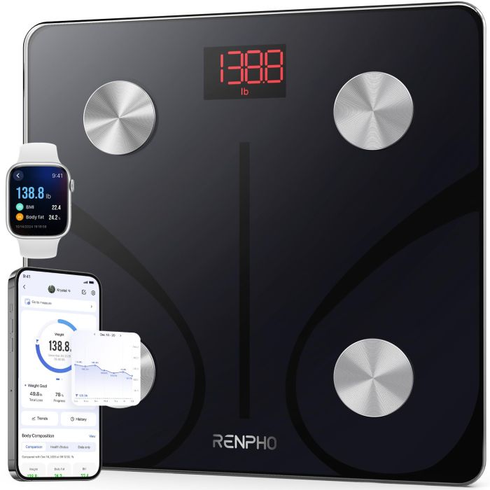 Báscula Digital RENPHO con Bluetooth, 180 kg