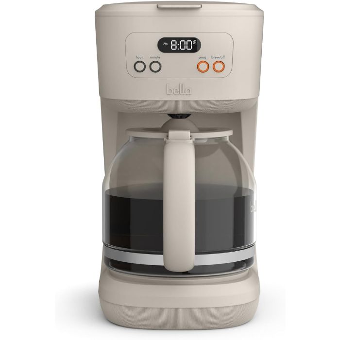 Cafetera de Goteo Programable 12 Tazas con Filtro Permanente y Apagado Automático