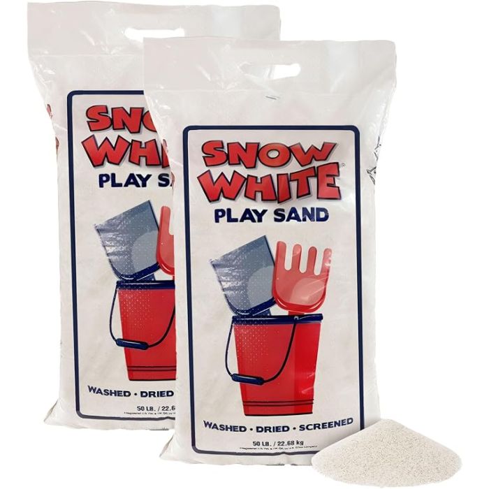 Arena de Juego Blanca 2 Paquetes 50 Libras Niños