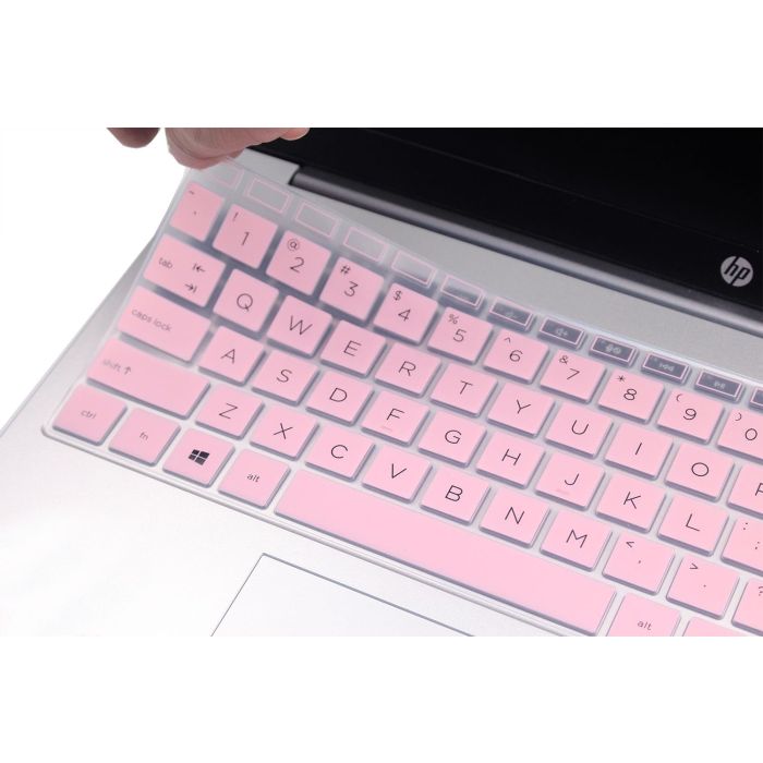 Funda de Teclado Fina de Silicona para HP 15.6" (Rosa)