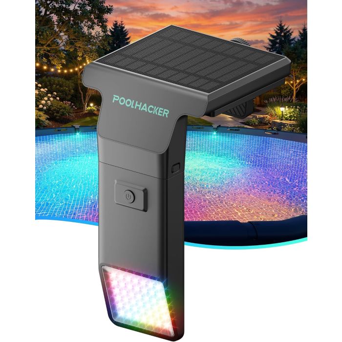 Luz Solar para Piscina LED 10 Colores 4 Modos con Control Remoto