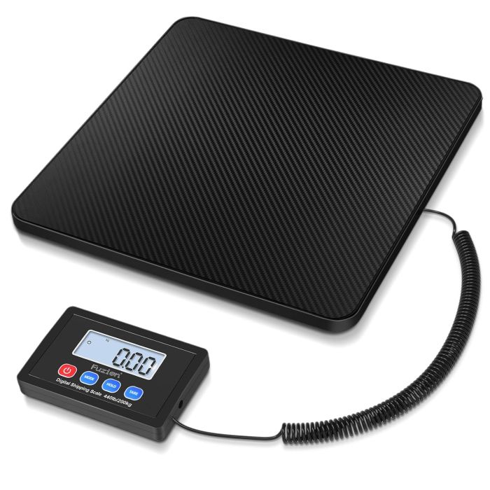 Báscula de Envío Fuzion 440lb 10g con LCD, Negro