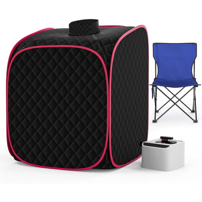 Sauna de Vapor Portátil 9 Niveles con Silla y Control Remoto