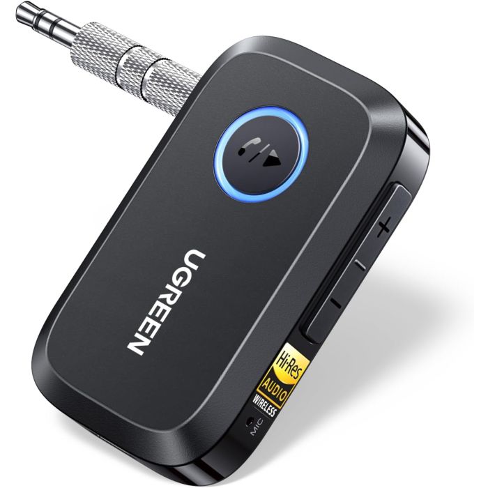 Receptor Bluetooth 6.0 para Coche con LDAC, Cancelación de Ruido AI