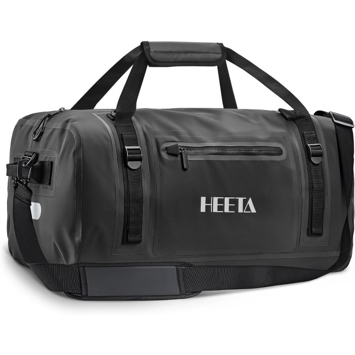 Bolso impermeable HEETA para motocicleta 50L negro