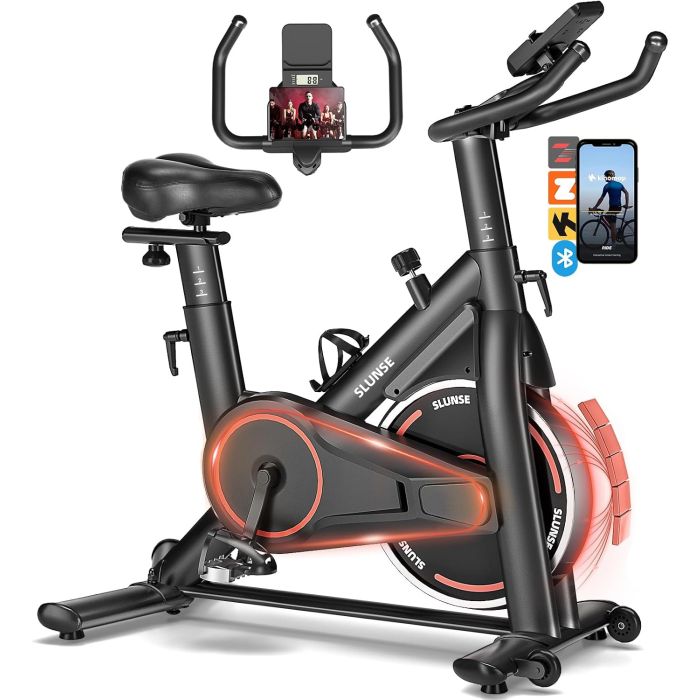 Bicicleta fija magnética ajustable para ejercicio en casa