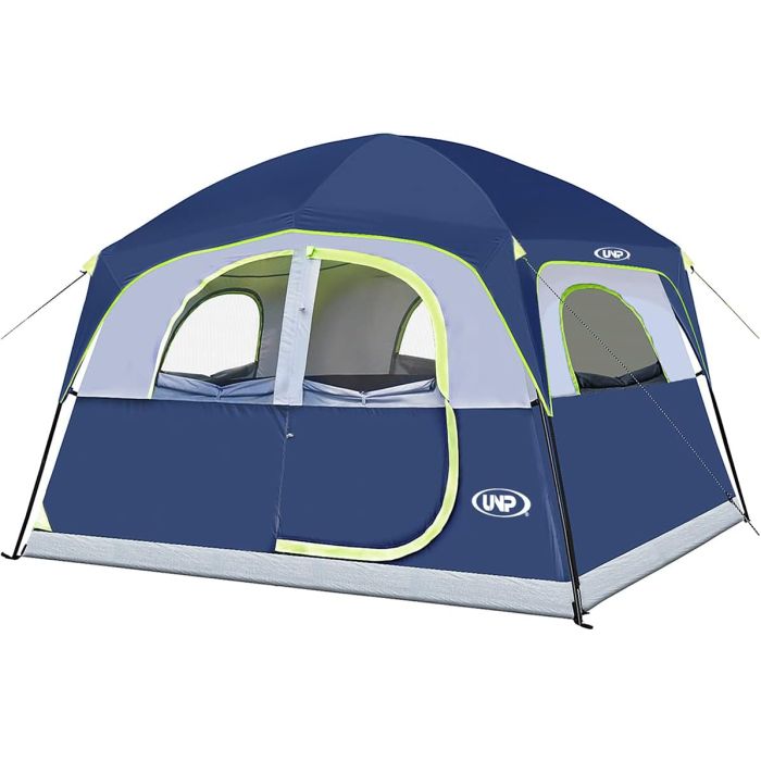 UNP Carpa para 6 Personas Impermeable Fácil Montaje Doble Capa Malla