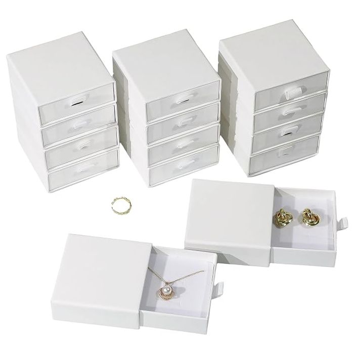 Cajas Estuche Joyeria Carton 9x9cm 40 Unidades
