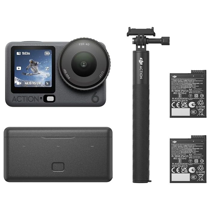 DJI Osmo Action 6 Enhanced Combo Cámara de Acción 8K