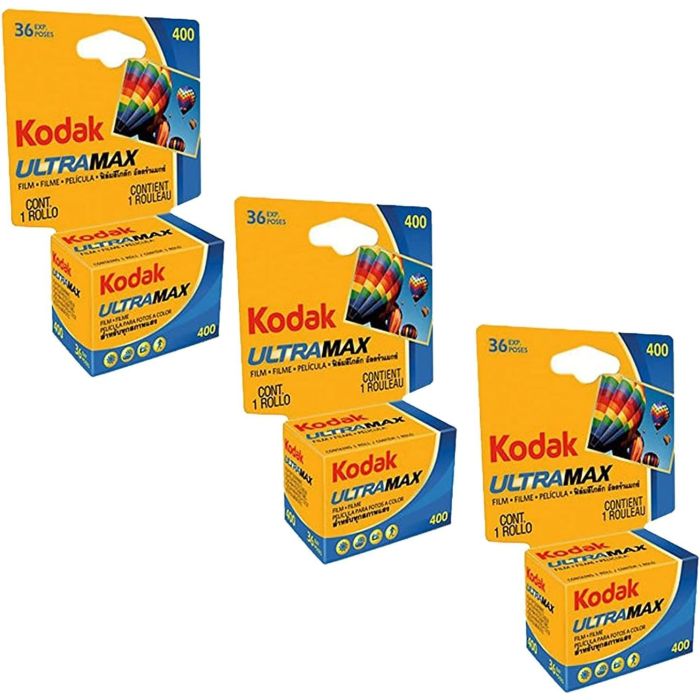 Kodak Ultramax 400 Color Print Film 36 Exp. 35mm Pack 3