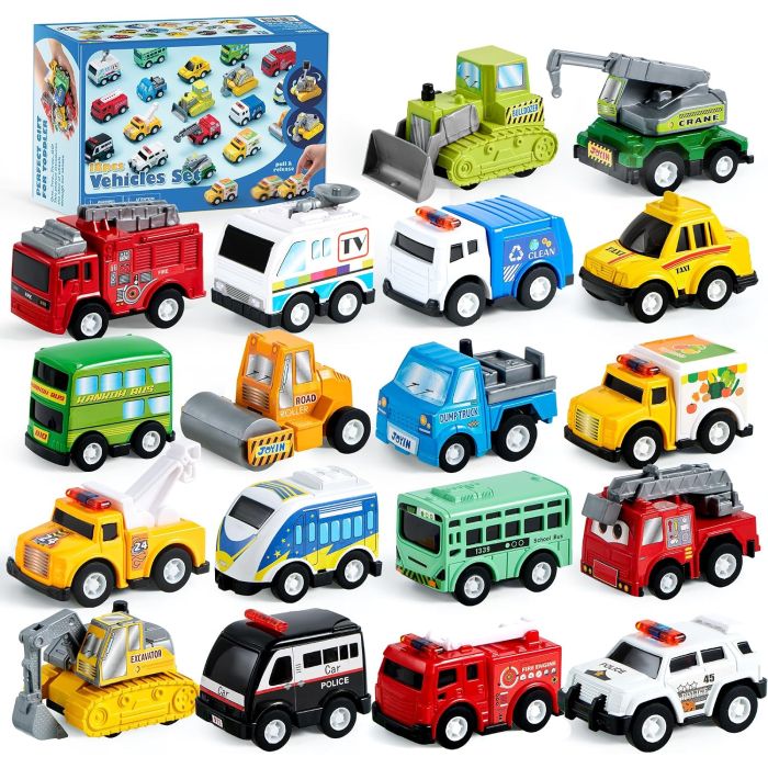 JOYIN 18 autos a fricción set de vehículos ciudad