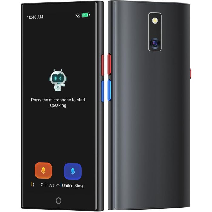 Dispositivo traductor de idioma AI con pantalla táctil 5.5"