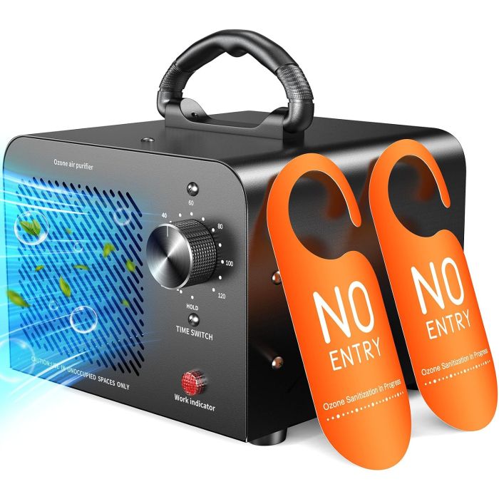 Generador de Ozono 48,000mg Purificador de Aire Portátil para 4000 ft²