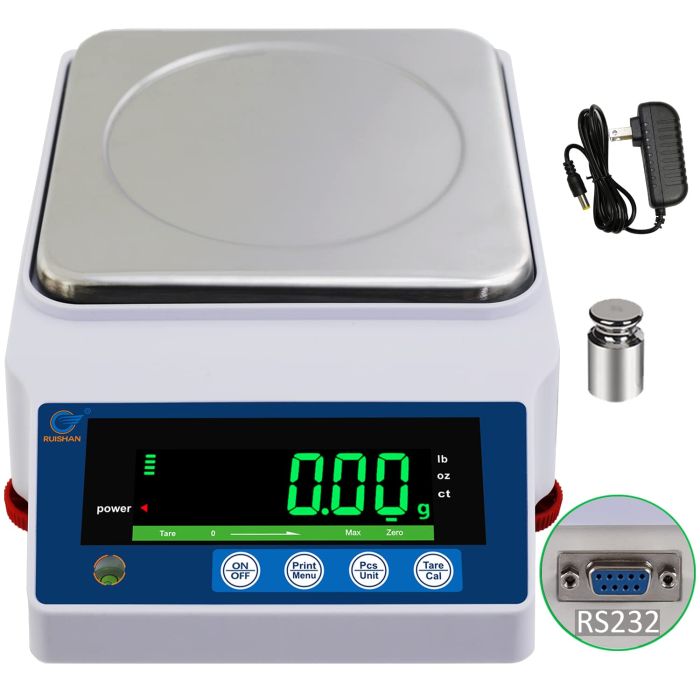 Balanza de Laboratorio 5000gx0.01g Alta Precisión RUISHAN