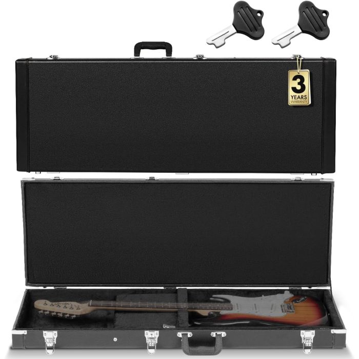 Estuche Rígido CAHAYA para Guitarra Eléctrica - Negro