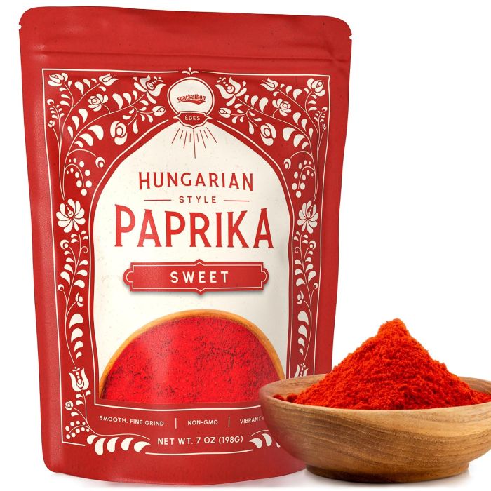 Paprika Dulce Estilo Húngaro Snackathon, 7 oz, Polvo Fino y Suave