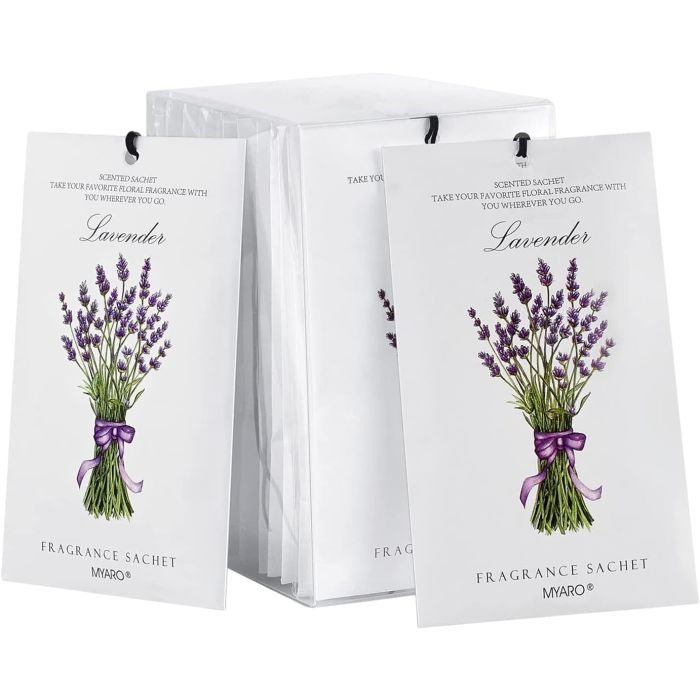 12 Paquetes de Ambientador de Lavanda MYARO para Hogar