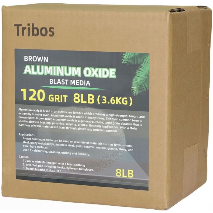 Medio de chorro de óxido de aluminio – Arena para arenadora – 80/100/120/220 Grano para metal, vidrio y cerámica