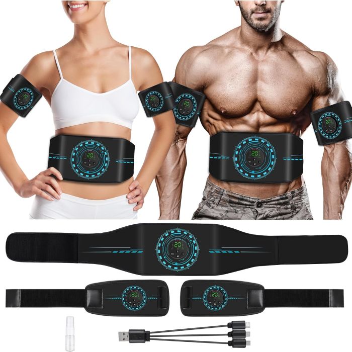 Electroestimulador muscular EMS para abdomen y extremidades