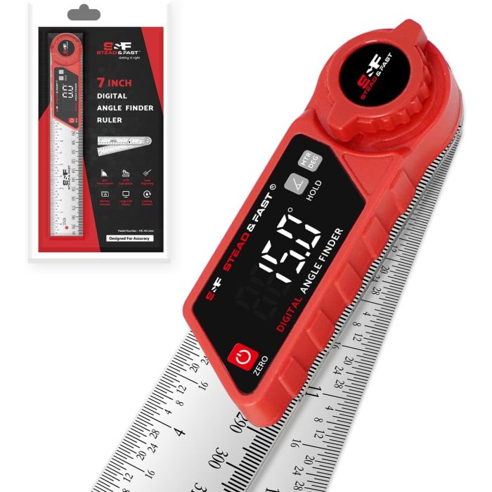 Medidor de Ángulo Digital 7 pulg con Bloqueo y Pantalla XL