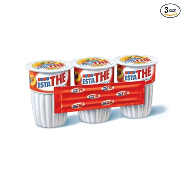 Estathé Infuso di Thè Pesca, Bicchieri, 3x20cl