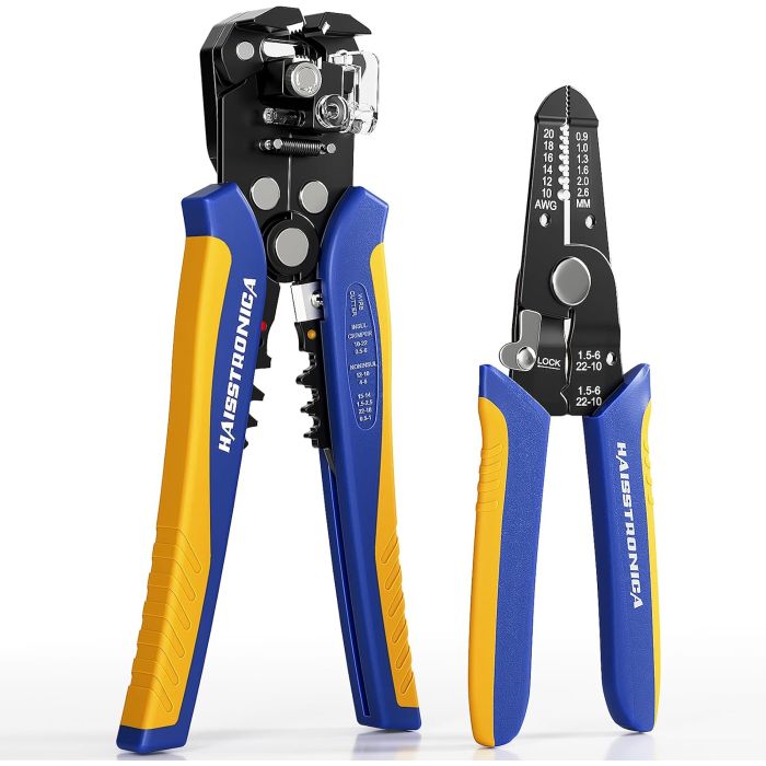 Juego de Pelacables haisstronica, Automático y Manual, 10-24 AWG