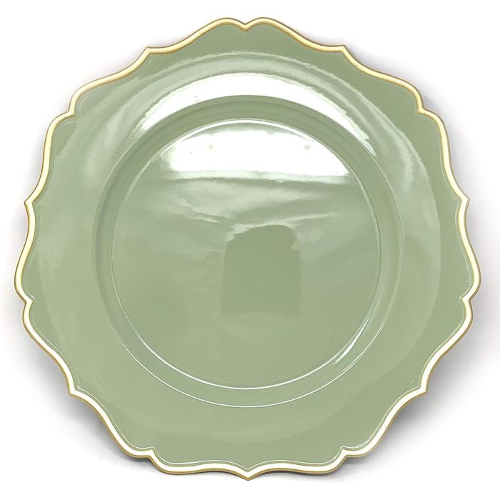allgala Plato Cargador Circular 13 Pulgadas Pack 6 Salvia Floral
