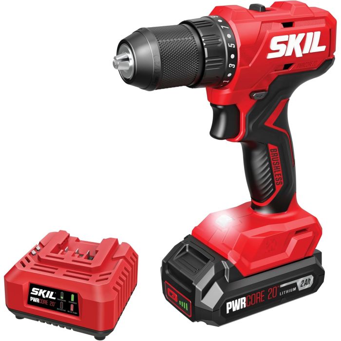 Kit Taladro Atornillador Inalámbrico Skil 20V Brushless 1/2''