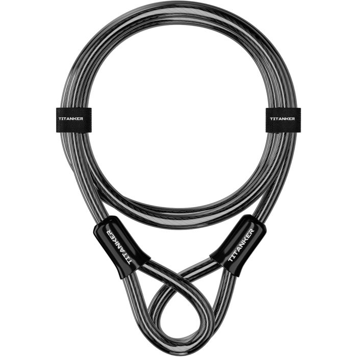 Candado de cable para bicicleta Titanker 12mm 4ft
