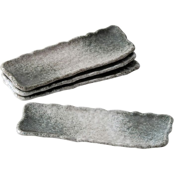 Set de 4 Platos para Sushi de Cerámica Uaral 31.75 cm