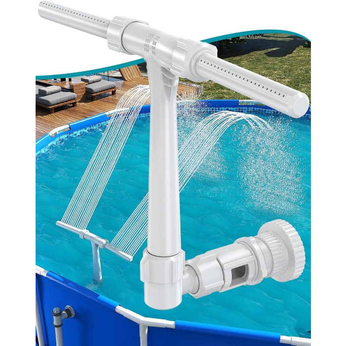 Fuente para piscina ajustable para piscinas elevadas e incrustadas