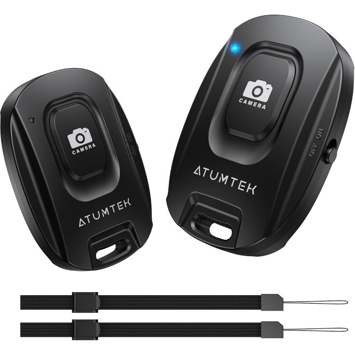 Control Remoto Inalámbrico ATUMTEK para Cámaras y Smartphones