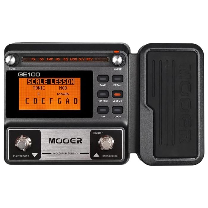 Pedal De Efectos MOOER GE100 Multiefectos con Loop y 66 Efec