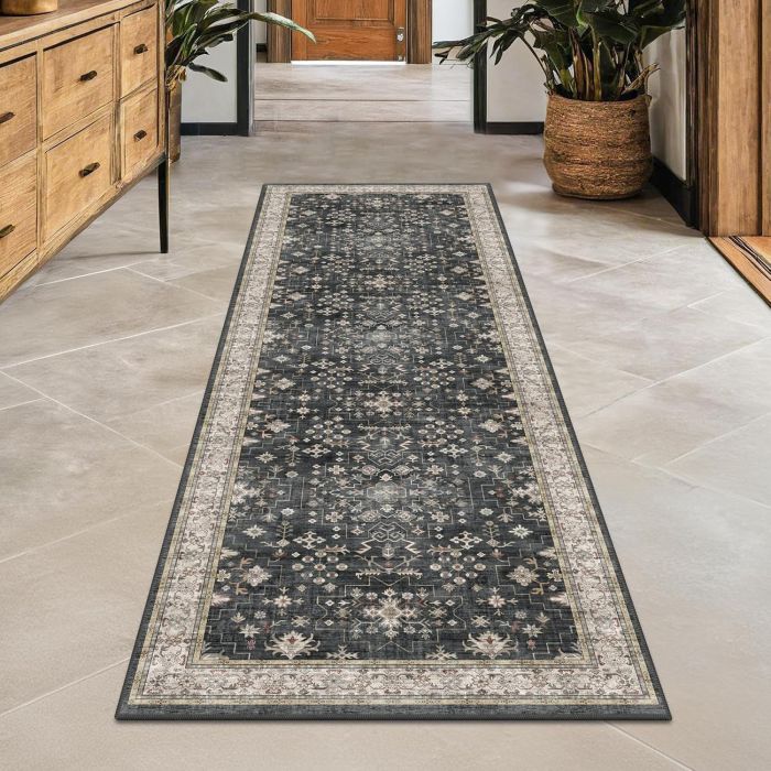 Tapete Boho Lavable 2x6 para Pasillo Cocina