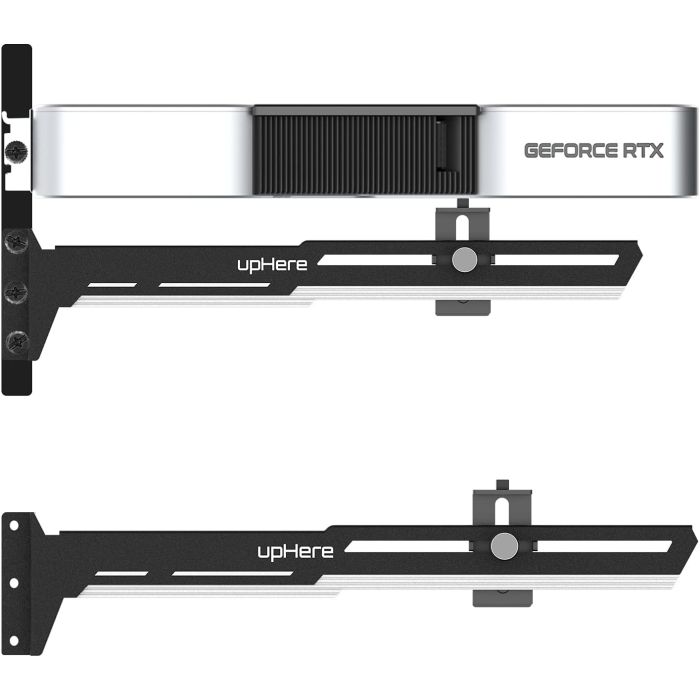 Soporte para GPU ajustable upHere G27654 negro y blanco