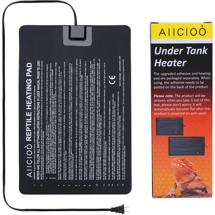 Almohadilla Térmica para Reptiles Aiicioo 16W 8x12 pulgadas