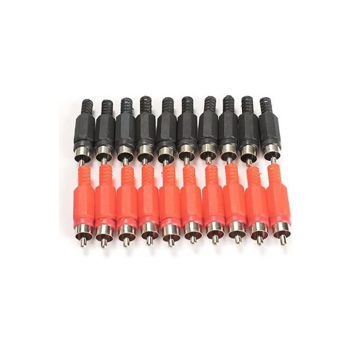 Honbay 20 Conectores RCA Plug Macho Audio Video