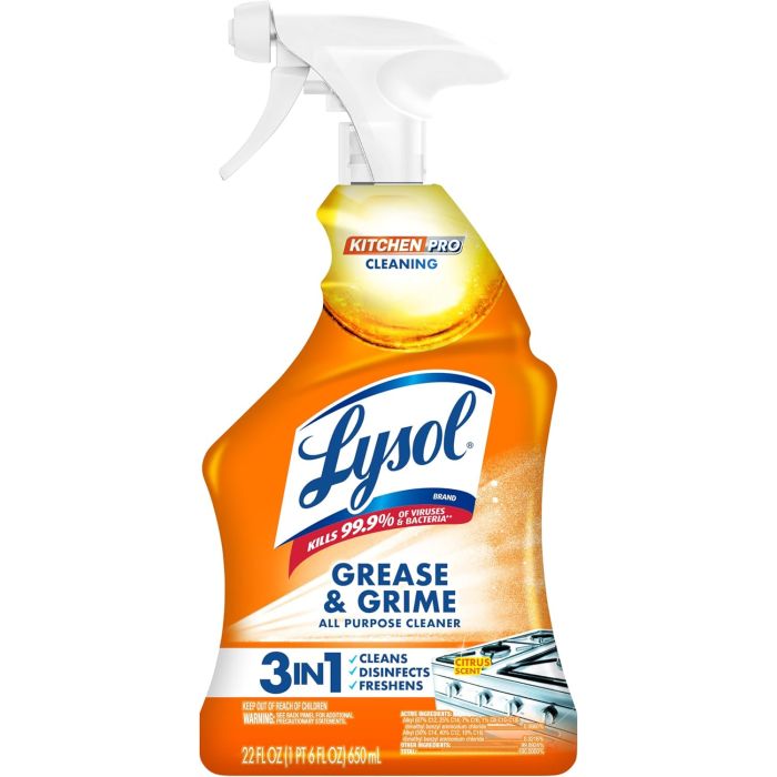 Lysol Pro Limpiador Multiuso Antibacterial Aroma Cítrico 650ml