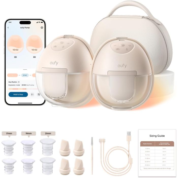 Extractor de Leche Térmico eufy S1 Pro, Sin Manos