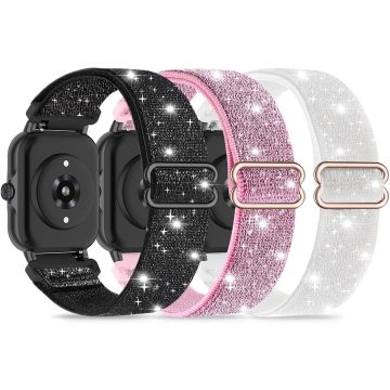 3 Paquete Correas Elásticas de Nylon para Smartwatch 22mm