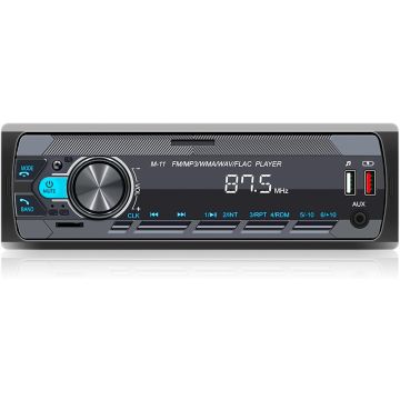 Estéreo para auto Single Din con Bluetooth 5.0 y radio FM