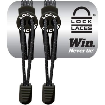 Cordones elásticos sin atar Lock Laces negro 48 inches