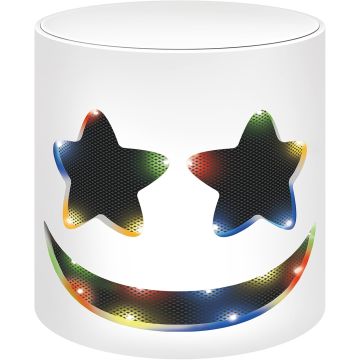 Máscara LED Halloween DJ con luces para fiestas