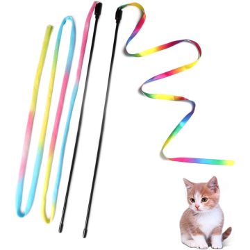 Kit Juguetes Interactivos Varita para Gatos Interior 2 Piezas
