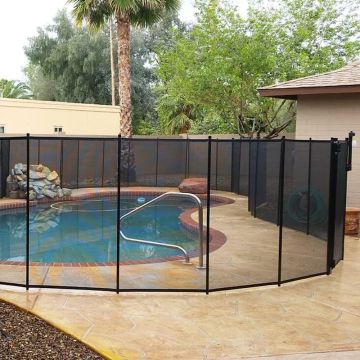 VINGLI cerca para piscina 4ft x 108ft negra